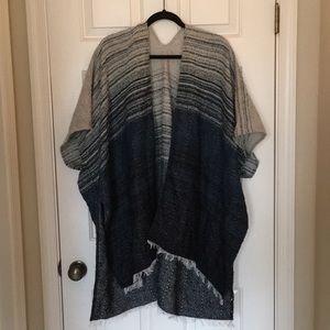 Striped sweater kimono